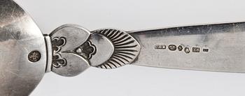 BESTICK, 5 st, silver, Georg Jensen, Danmark. Tot vikt ca 130 gr.