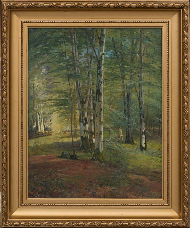AXEL HJALMAR LINDQVIST, oil on canvas on panel, signed,