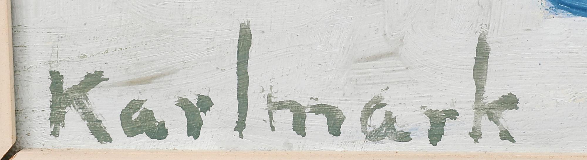 Gerhard Karlmark,  oil on panel signed.
