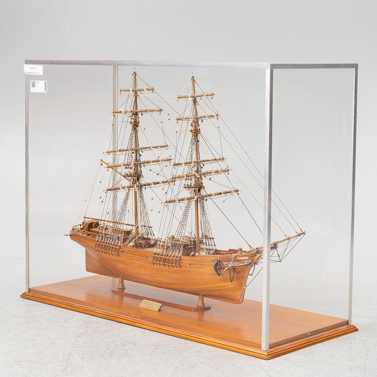 A model of the brig Marie Spophie of Falmouth, by Åke Pettersson, 1958.