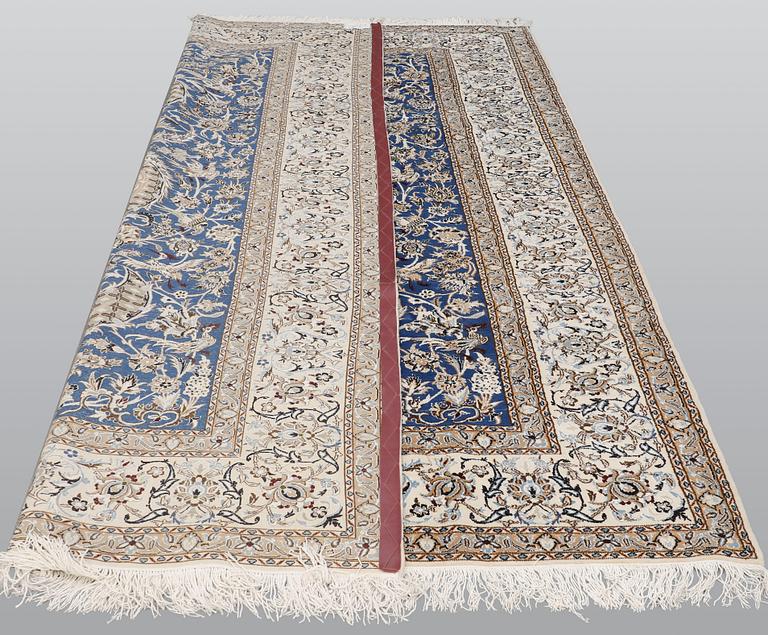 Matta, Nain, part silk, ca 310 x 210 cm.