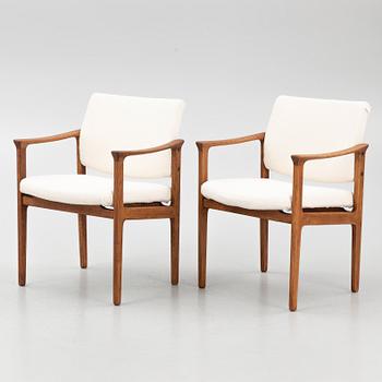 A pair of armchairs, 1960's.