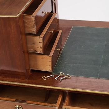 A late Gustavian style writing table, 19th century.