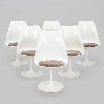 Eero Saarinen, stolar, 6 st "Tulip", Knoll International.