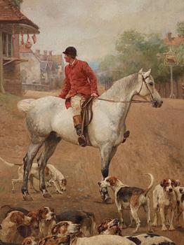 Alfred William Strutt, "The Fox Hunt - the punishment" and "The Fox Hunt - the theft".