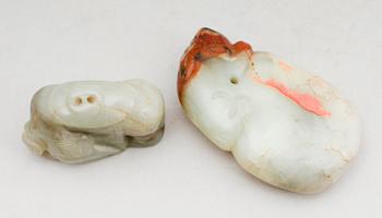 FIGURER, 2 st, jade, Kina.
