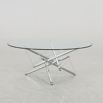 A GLASS TOP COFFEE TABLE "WADELL 713" THEODORE WADDELL CASSINA.