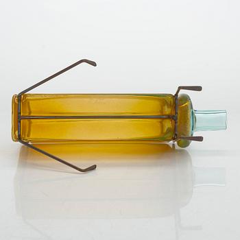 Markku Salo, a Pro Arte glass and metal sculpture, ' signed M. Salo Nuutajärvi. Design year 2000.
