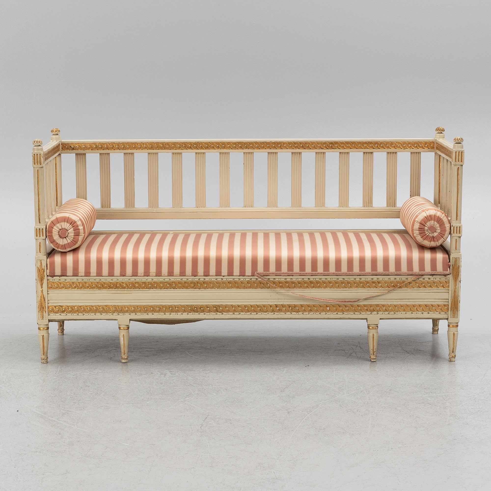Sofa, Gustavian style, 19th century.
