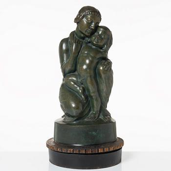 Olof Ahlberg, Mor och barn.