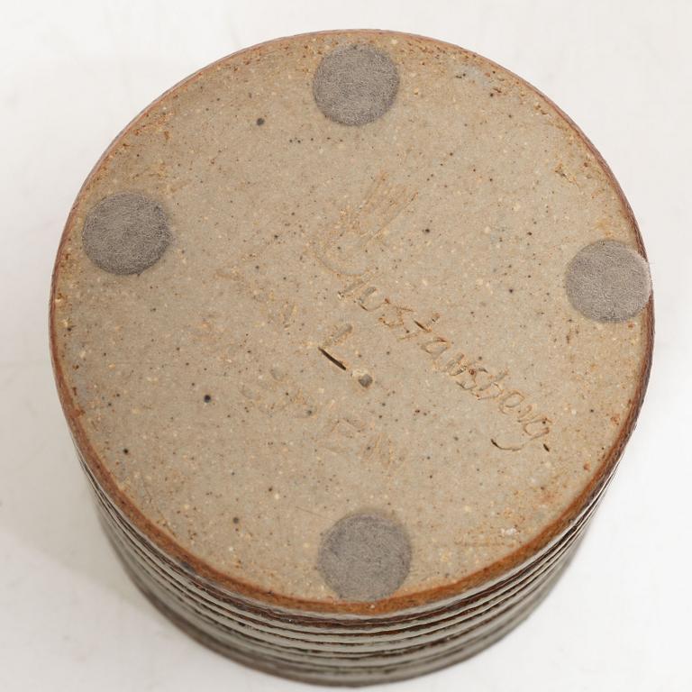 Lisa Larson, stoneware, jar with lid, stoneware, unique, Gustavsberg studio,