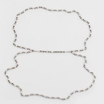 Wiwen Nilsson, a sterling silver "double" necklace, Lund, Sweden 1944.