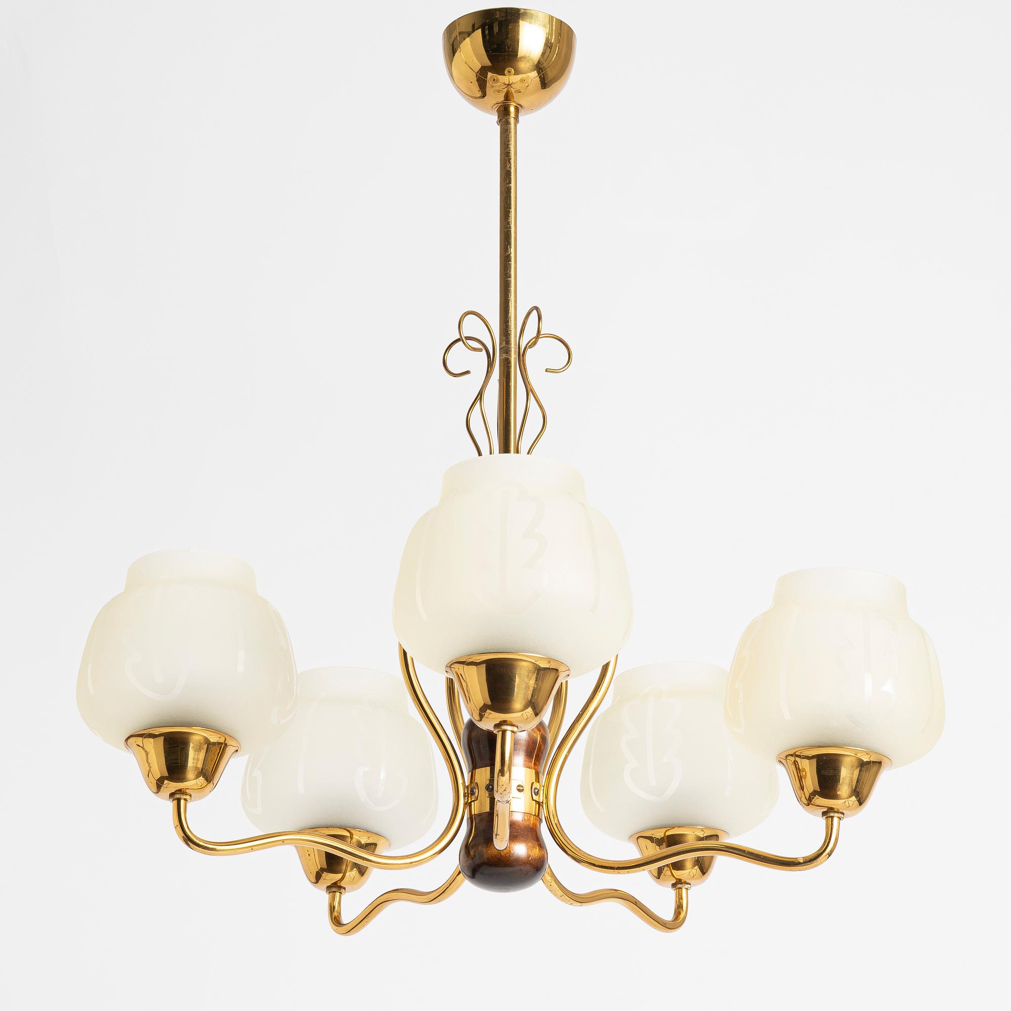Ceiling lamp, Swedish Modern, 1940s.