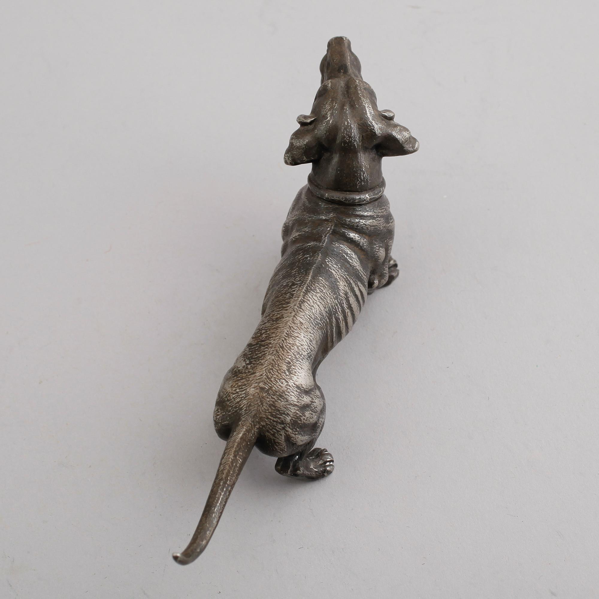 FIGUR, vitmetall, WMF, omkring år 1900.