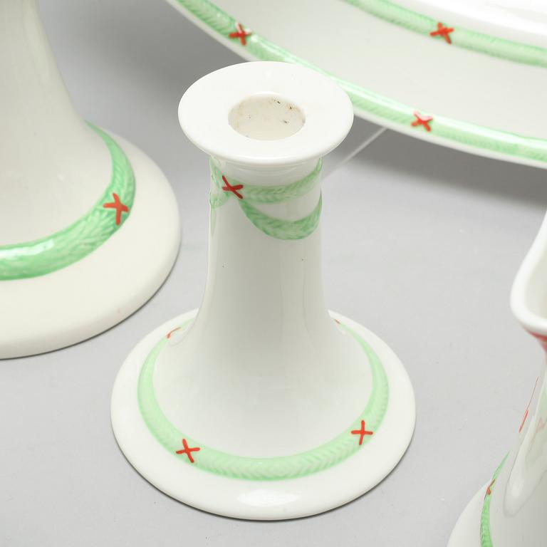 A christmas porcelian tableware set of 37 pcs by Rörstrand from the latter half of the 20th century.