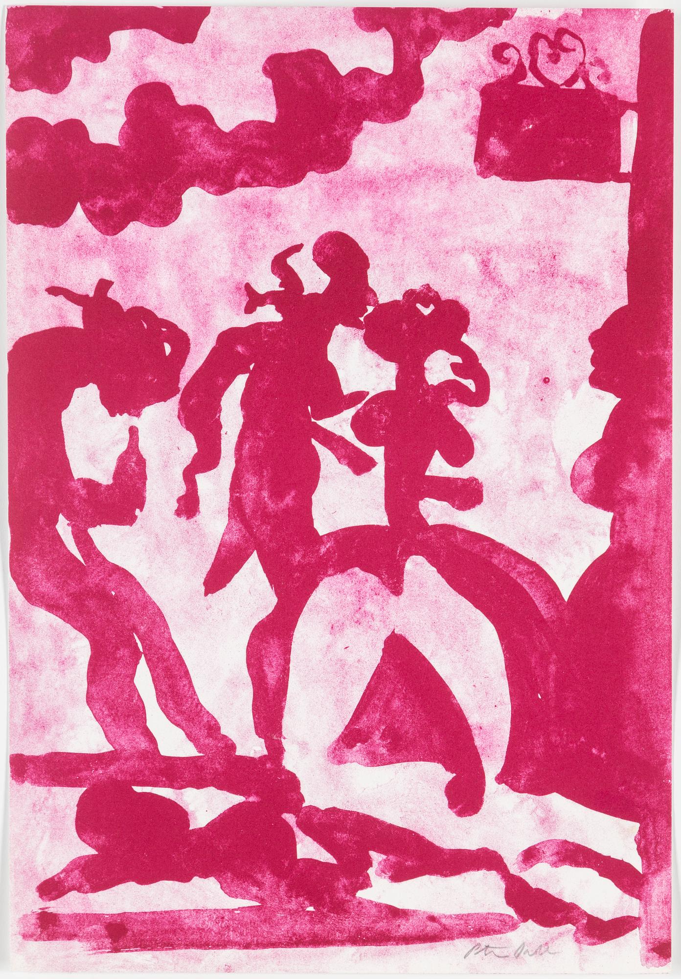 PETER DAHL, litografi, signerad.