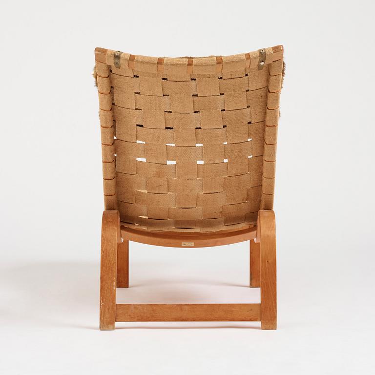 Bruno Mathsson, a birch and beech 'Liggstol nr 36' lounge chair, Firma Karl Mathsson Värnamo Sweden 1941.