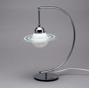 BORDSLAMPA, Saturnusmodell, art deco-stil.