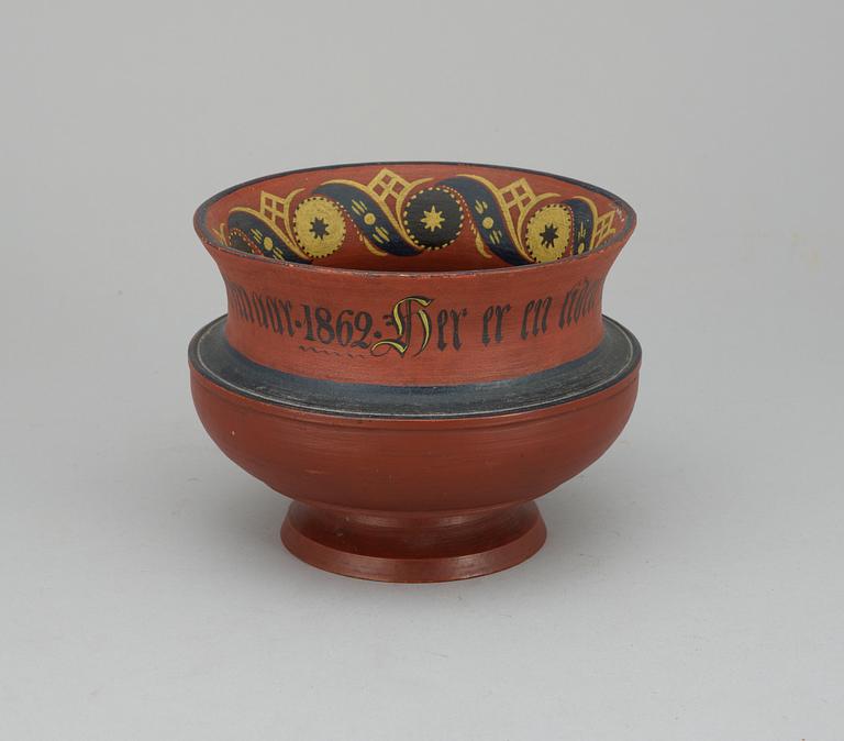 A Norwegian bowl. 19 th century.