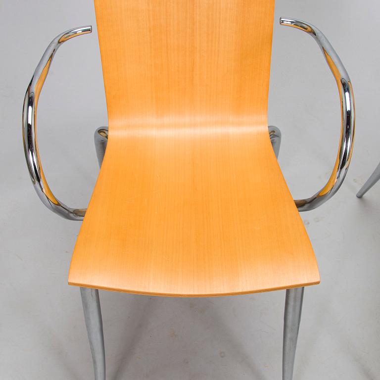 Philippe Starck, stolar, 2 st, "Olly Tango", Driade-Aleph. Italien 2000-tal.