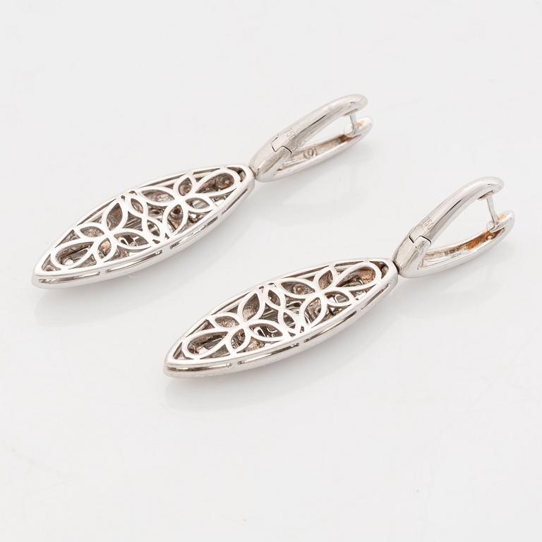 Baguette and brilliant cut dimona earrings.