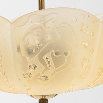A Swedish Modern ceiling light, 1940s.