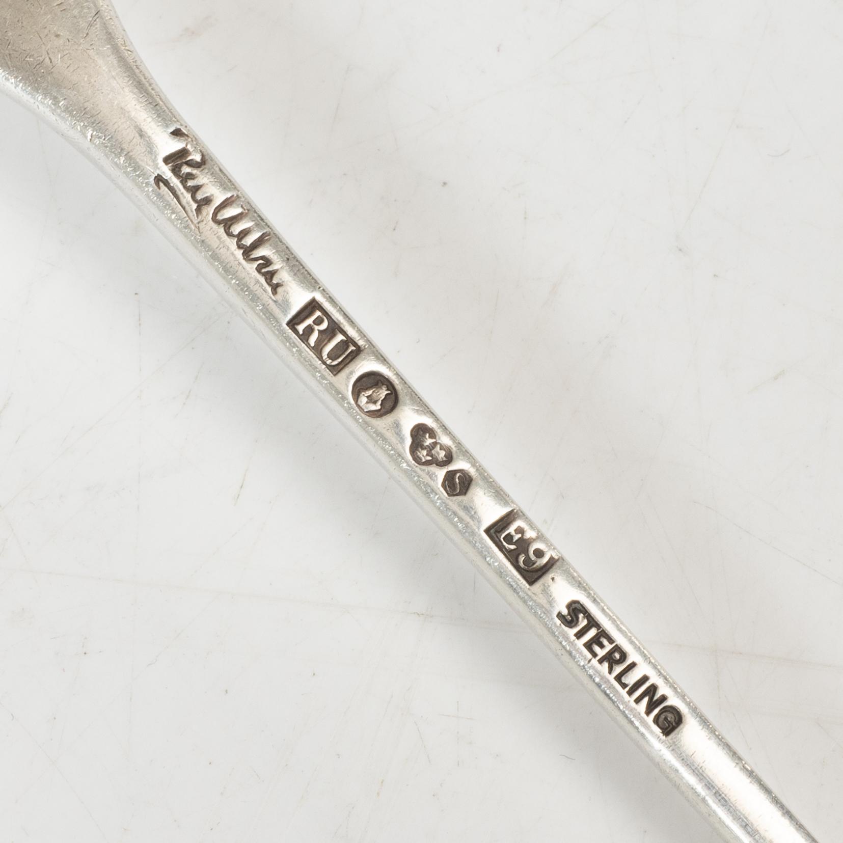 Rolf Carlman, Cup, sterling silver, CF Carlman, Stockholm 1969, and spoon Ray Urban, sterling, Stockholm 1955.