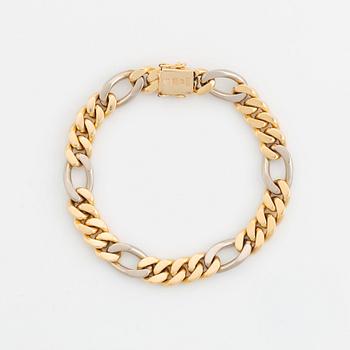 An 18K gold and white gold bracelet by Jan Hellströmer.