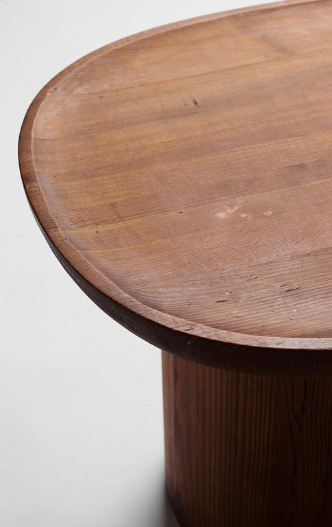 Axel Einar Hjorth, a stained pine 'Utö' table, Nordiska Kompaniet, Sweden 1930s.