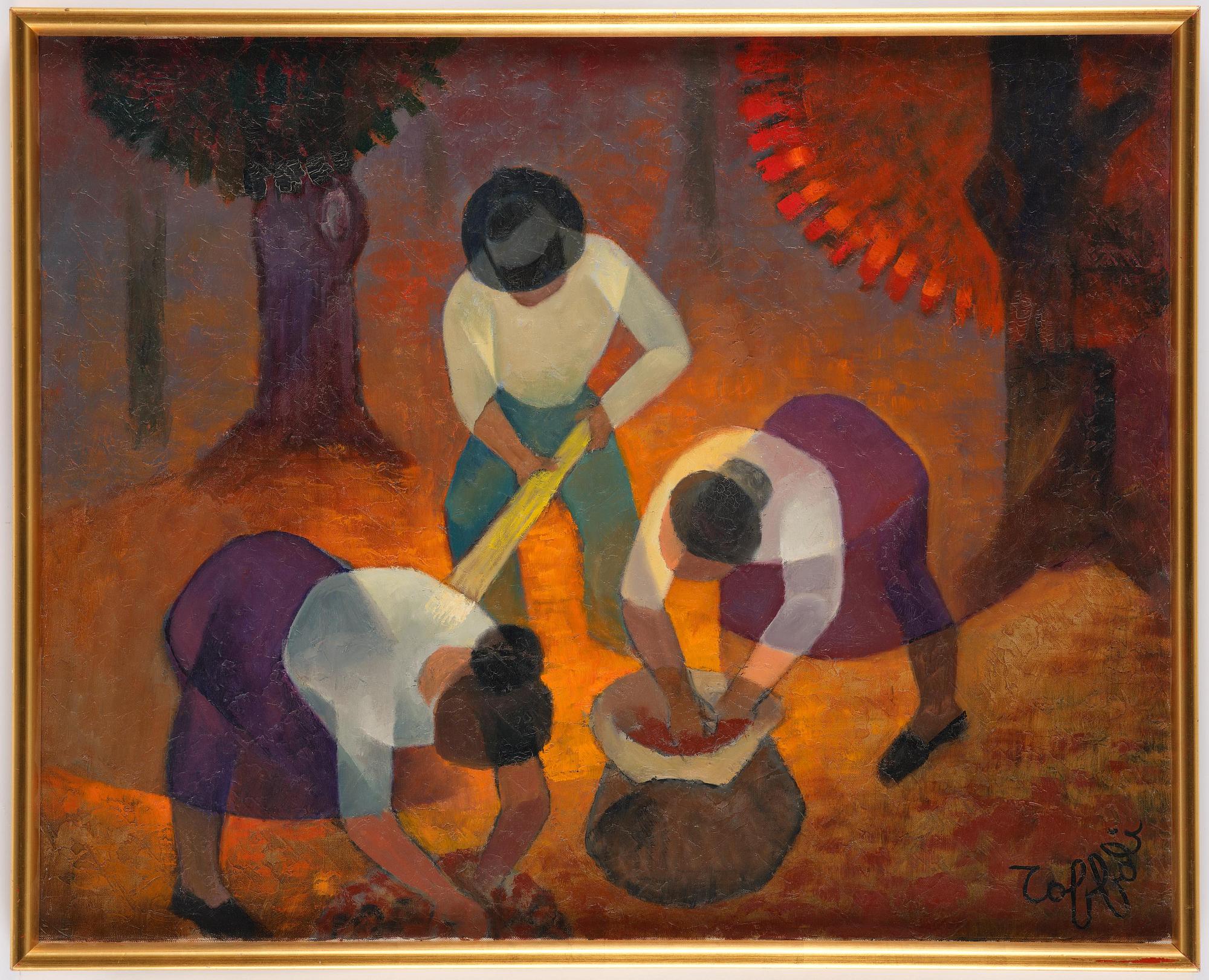 Louis Toffoli, "Chestnut Gatherer in Corsica".