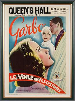 FILMAFFISCH, litografiskt tryck, "The painted veil".