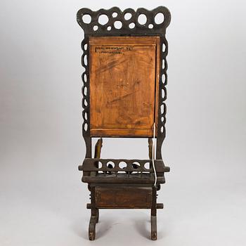 KOSTI AHONEN, sculpture, wood and mixed media, signed and dated -72.