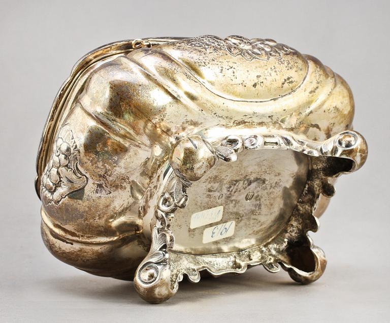 SOCKERSKRIN, silver, Christian Heise, Köpenhamn 1913. Vikt 493 g.