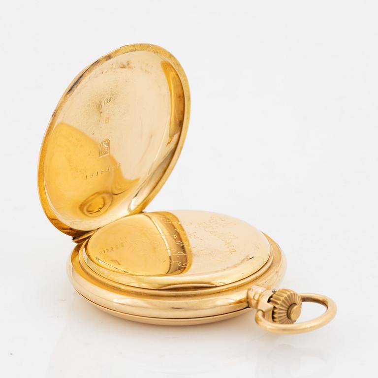 Longines, pocket watch, hunter, 55 mm.