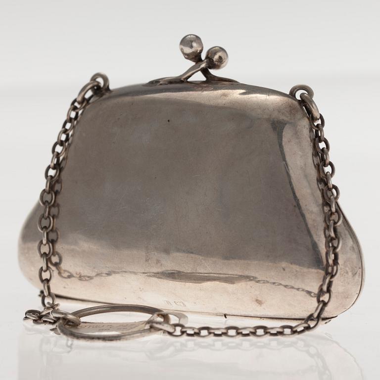 PORTMONNÄ, silver, Birmingham 1915. Tot. vikt 50,9 g.