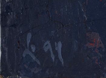 LARS JOHANSSON, Blandteknik, collage på pannå, signerad och daterad 1994.