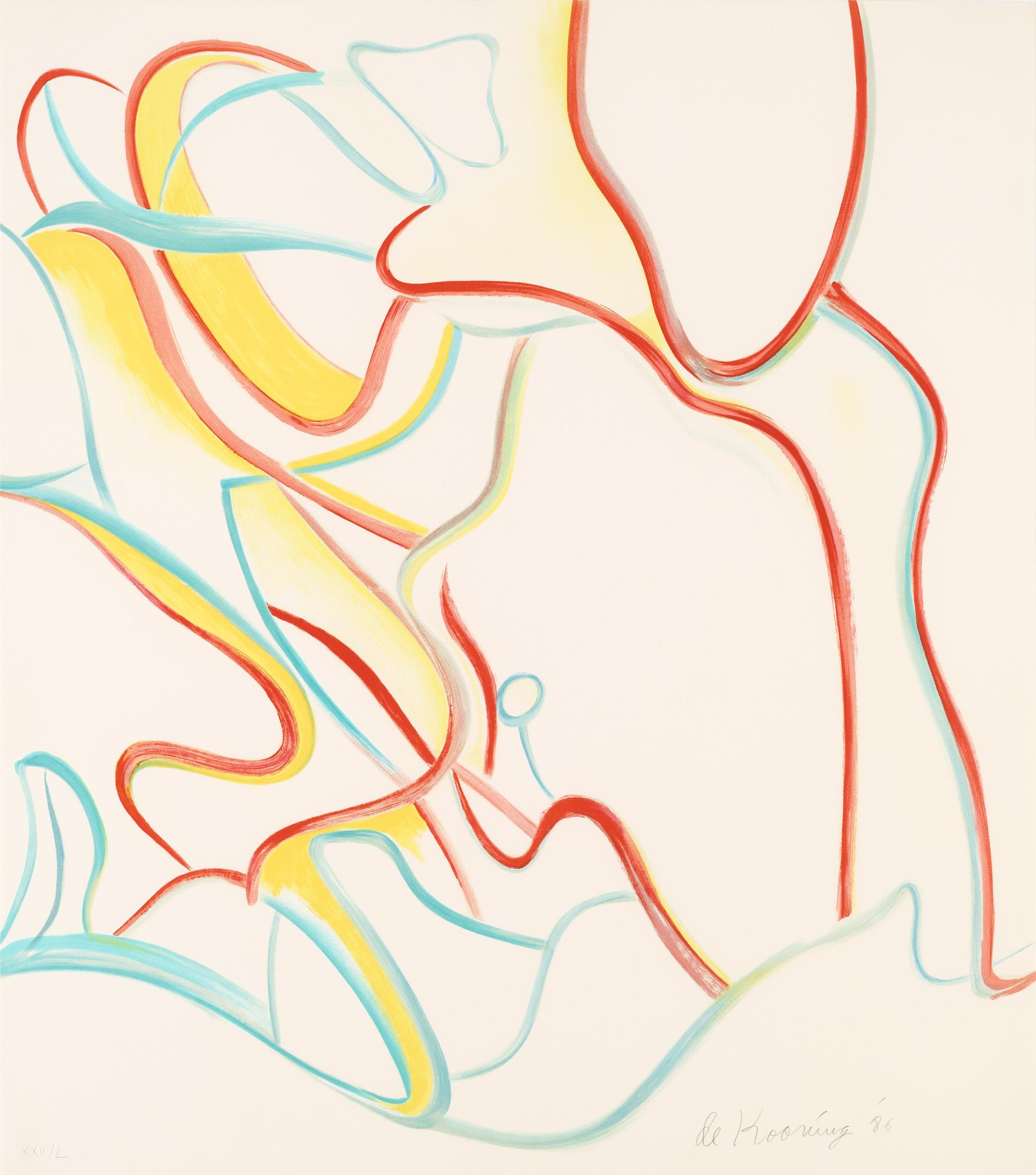 Willem de Kooning, Utan titel, ur "Quatre lithographies".