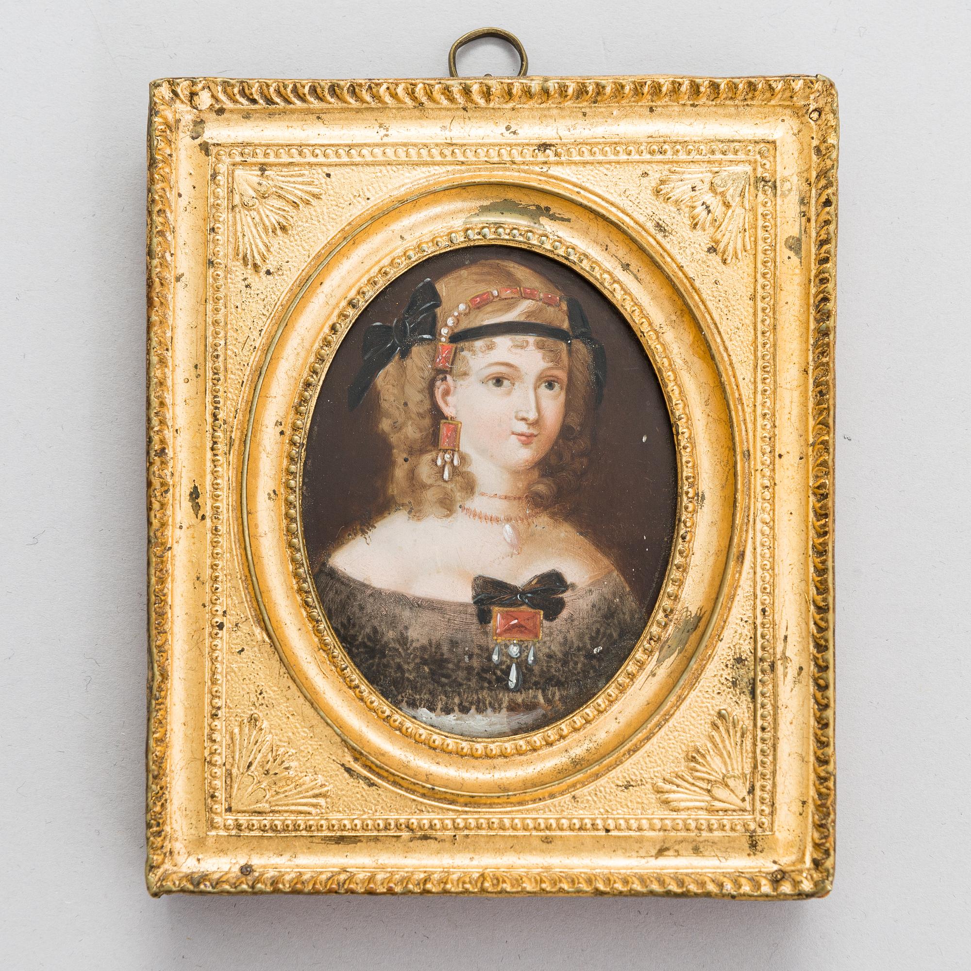 Okänd konstnär, 1800-tal. Miniatyr. Osignerad.