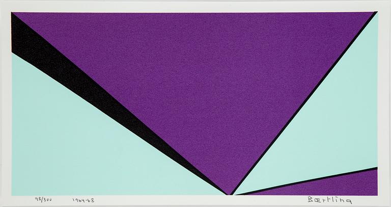 OLLE BAERTLING, "Ardalki", 1964, serigrafi, numrerad 98/300, dat. 1954-68.