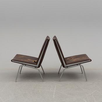 HANS WEGNER, fåtöljer, ett par, Kastrup Airport Lounge Chair, för AP Stolen, 1900-talets andra hälft.