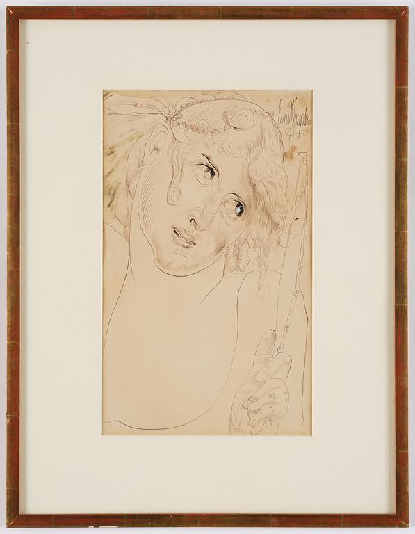 Ernst Josephson, Woman with a mirror.