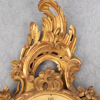 VÄGGPENDYL, rokokostil, Westerstrand, Töreboda, omkring 1900-talets mitt.