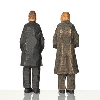 Axel Petersson Döderhultarn, "Bröllop" (The wedding) (7 pieces).