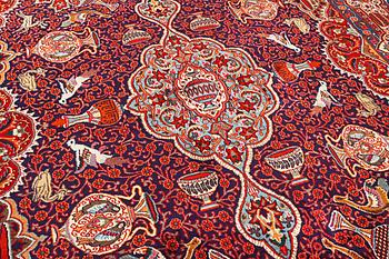 A Kashmar carpet, c. 415 x 285 cm.