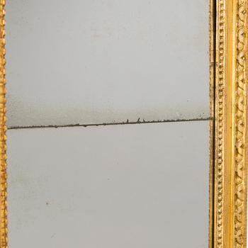 A mirror by Fredric Johan Foeder or Fjäder, (Master in Turku 1782-1832). Signed F.J.F and hallmarked in Turku.