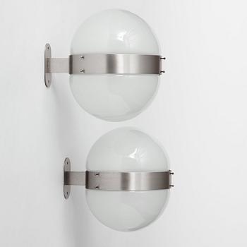 Sergio Mazza, vägglampor ett par, "Clio", Artemide, Italien 1960-tal.