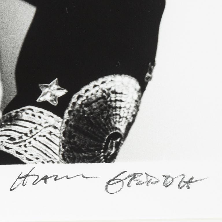 Hans Gedda, fotografi signerad.