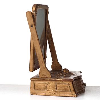 TOILETTESPEGEL, av Carl Corssar (verksam i Stockholm 1791 1816), sengustaviansk.