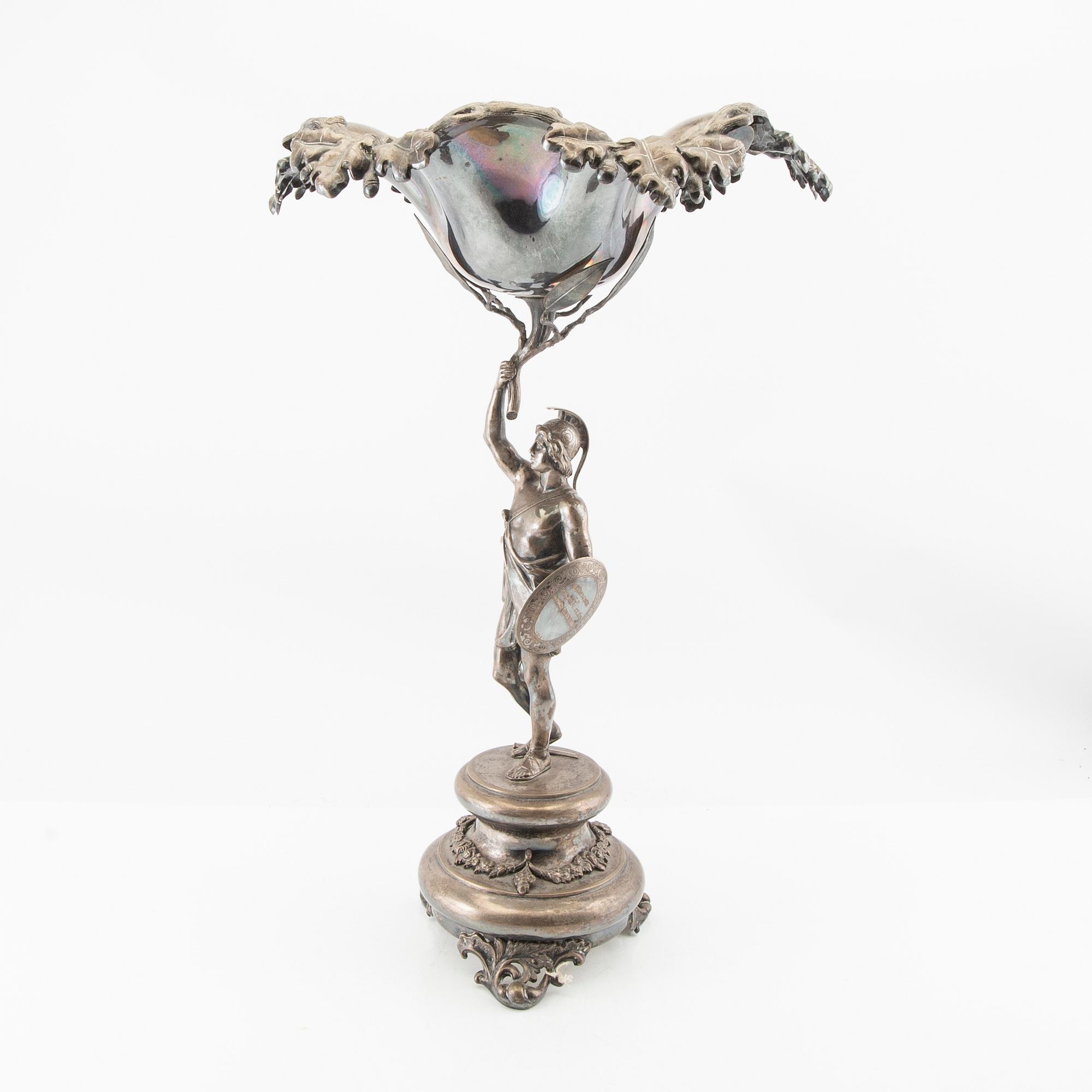 Ornate Silver Bowl 1875 Swedish Import Marks.