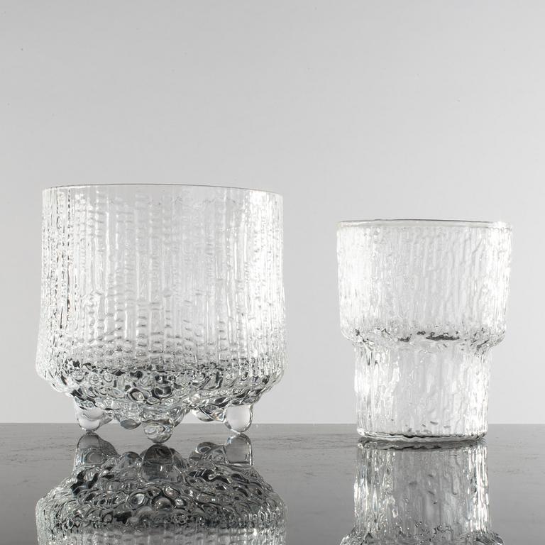 TAPIO WIRKKALA, "Ultima Thule", glass, 26 pcs. Iittala. Model designed 1968.